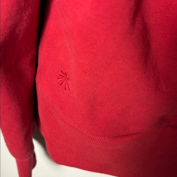 🌸Athleta Retroplush Revive Hoodie Sweatshirt large TALLClover Berry Red S/659268 - Picture 5 of 6